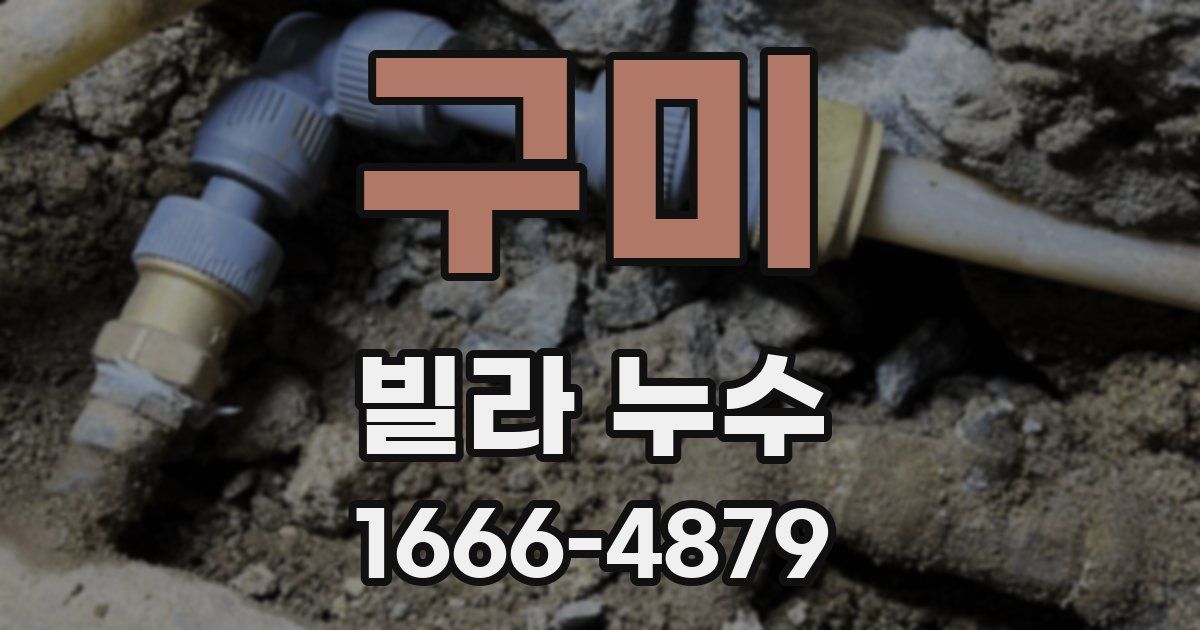 구미 빌라 누수