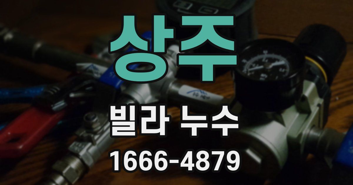 상주 빌라 누수