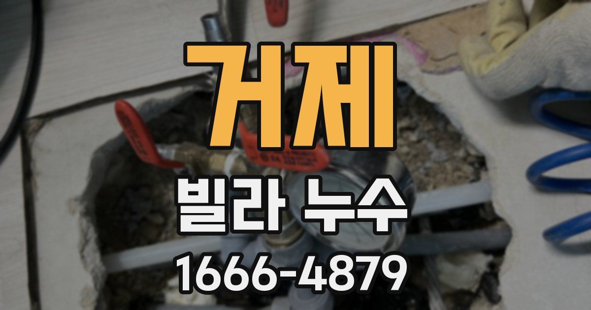 거제 빌라 누수