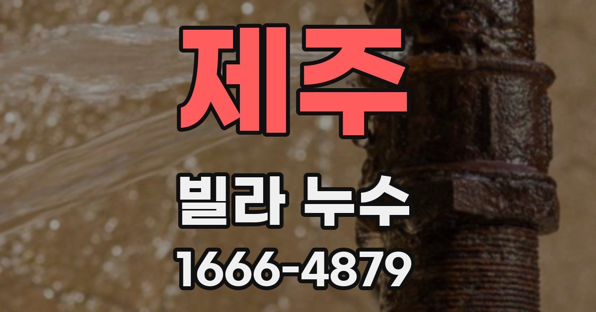 제주 빌라 누수