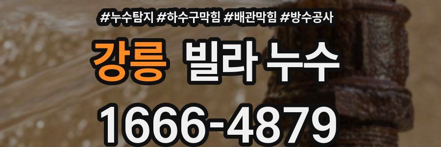 강릉 빌라 누수