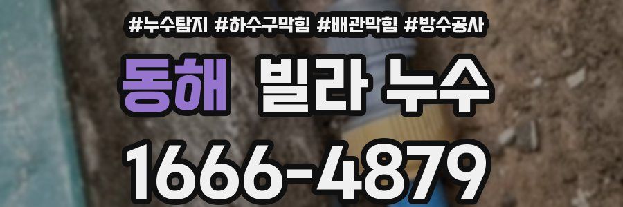 동해 빌라 누수