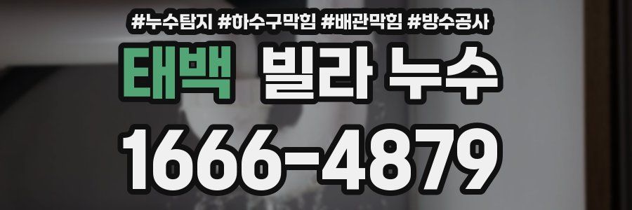 태백 빌라 누수