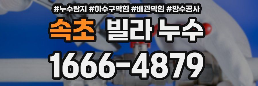 속초 빌라 누수