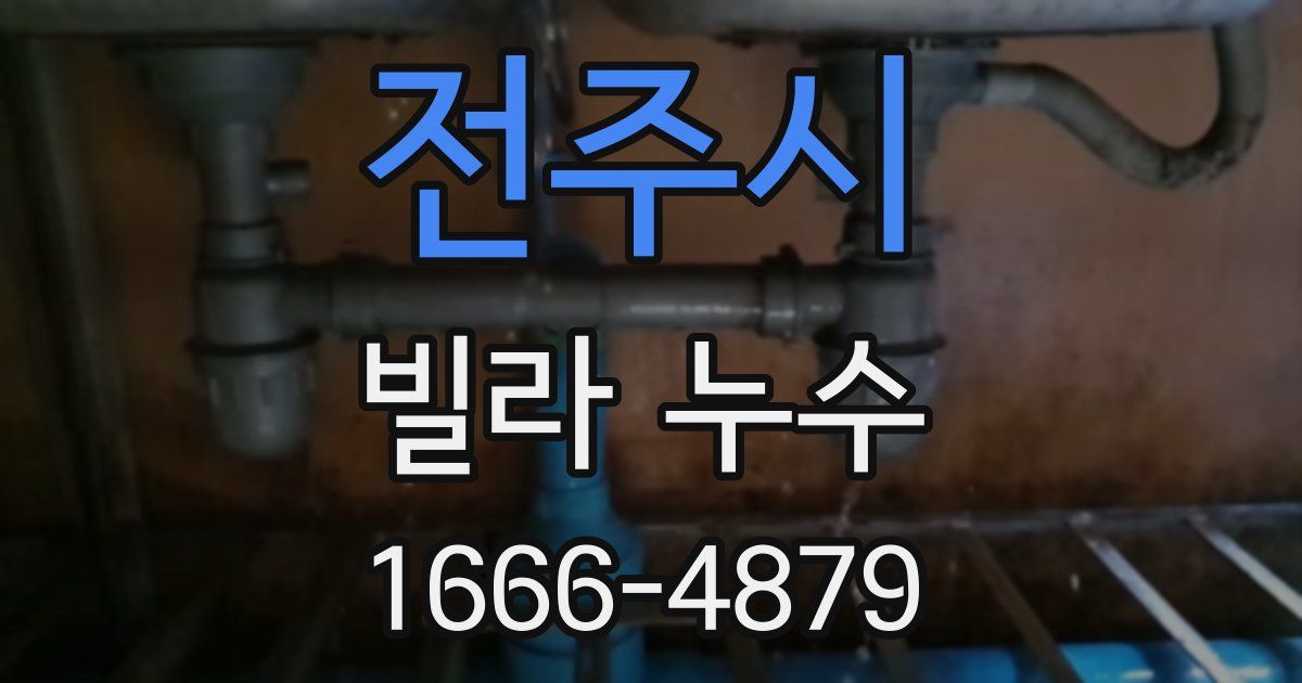 전주시 빌라 누수