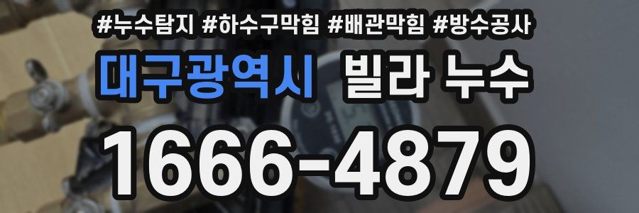 대구광역시 빌라 누수