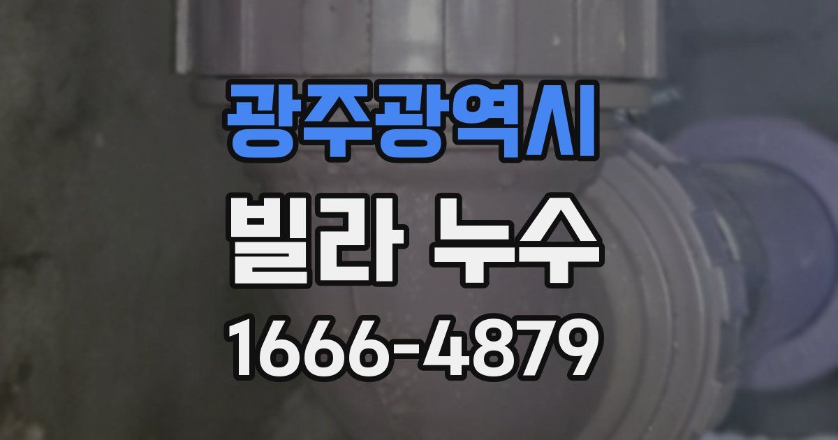 광주광역시 빌라 누수