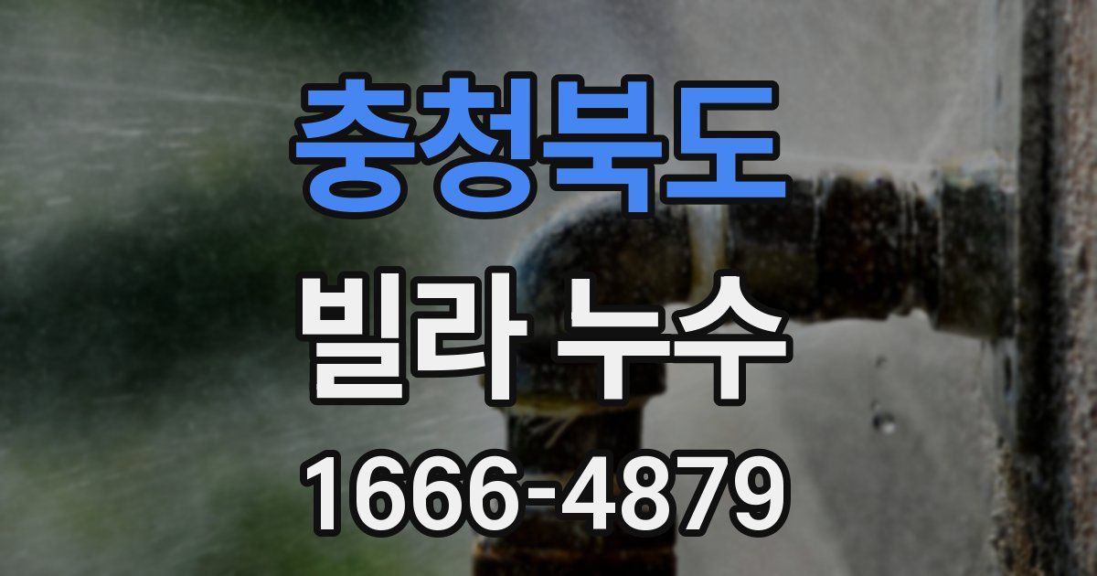 충청북도 빌라 누수