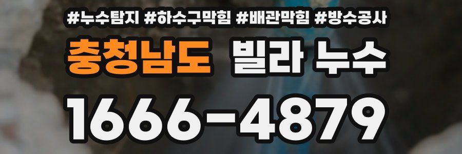 충청남도 빌라 누수