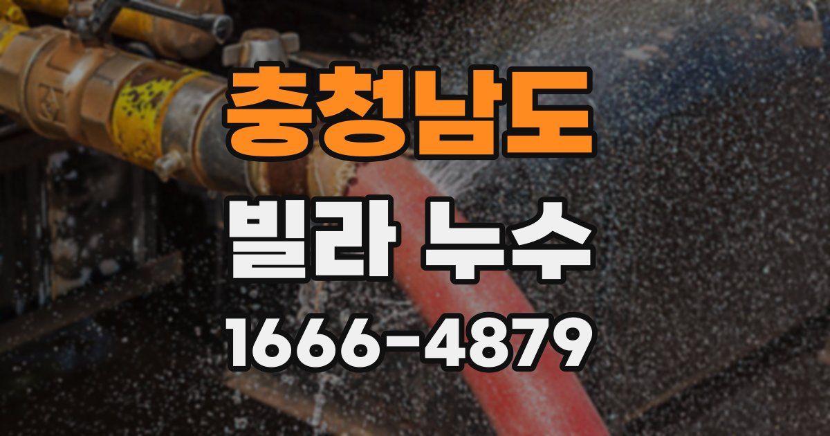 충청남도 빌라 누수