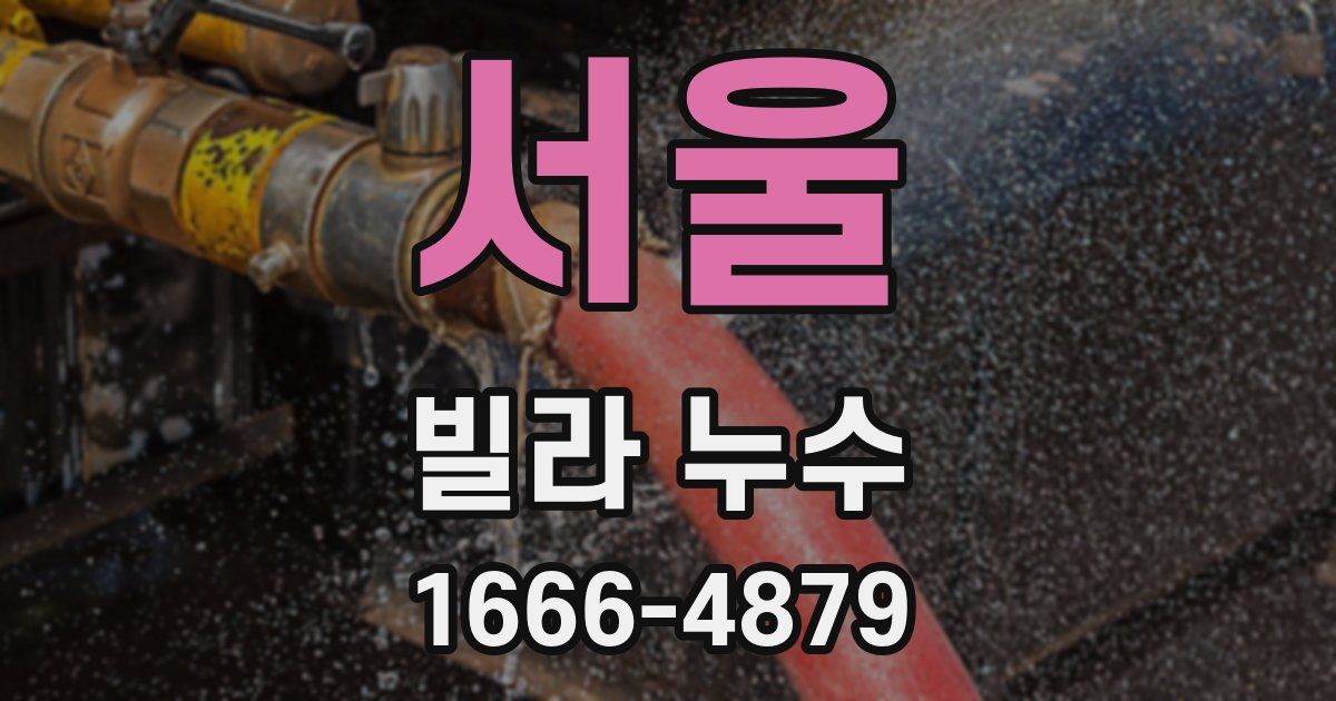 서울 빌라 누수