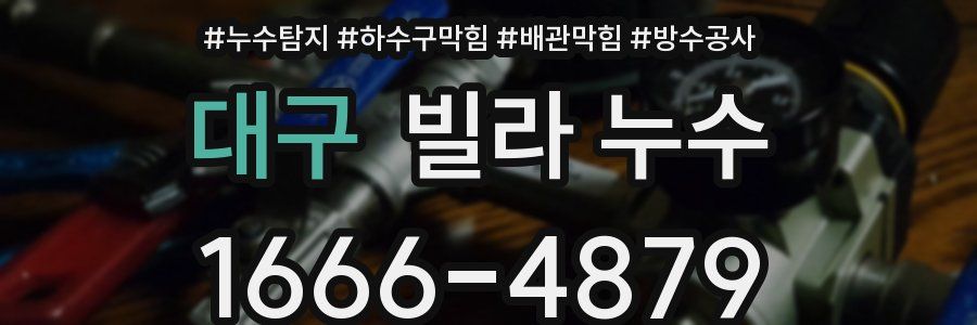 대구 빌라 누수