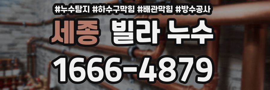 세종 빌라 누수