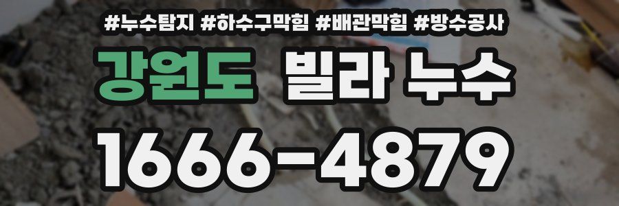 강원도 빌라 누수