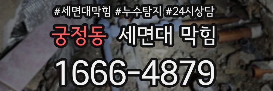 궁정동 세면대 막힘