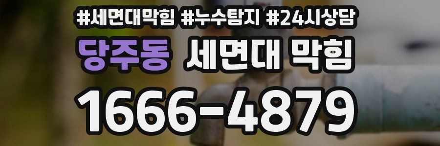 당주동 세면대 막힘