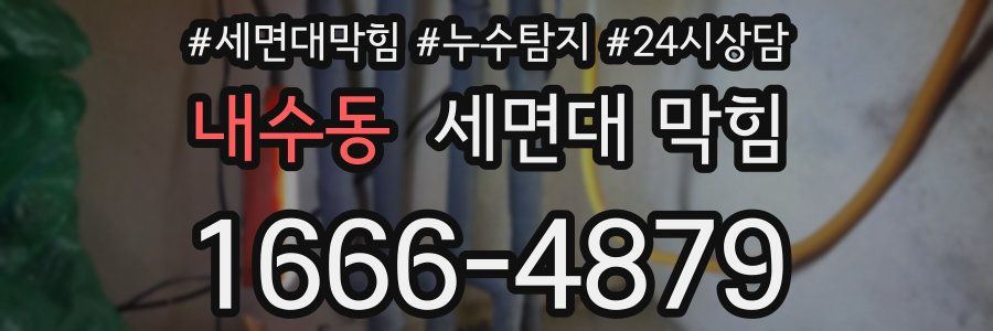 내수동 세면대 막힘