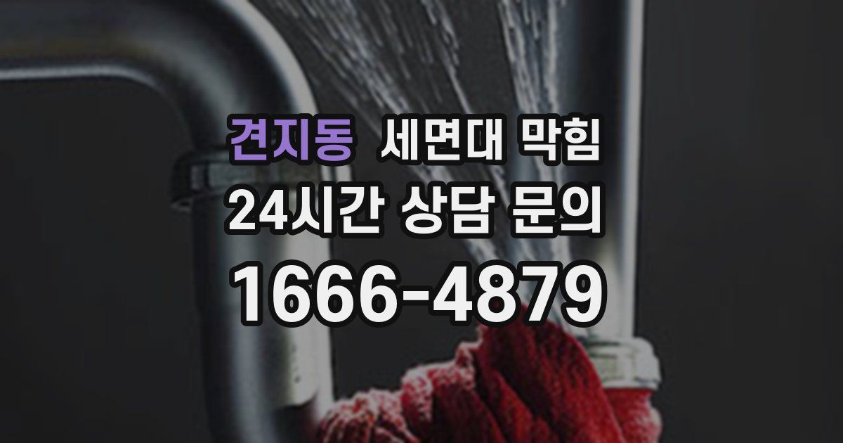 견지동 세면대 막힘