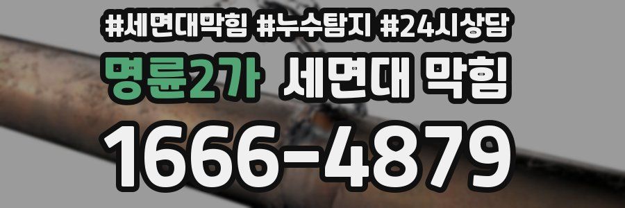 명륜2가 세면대 막힘