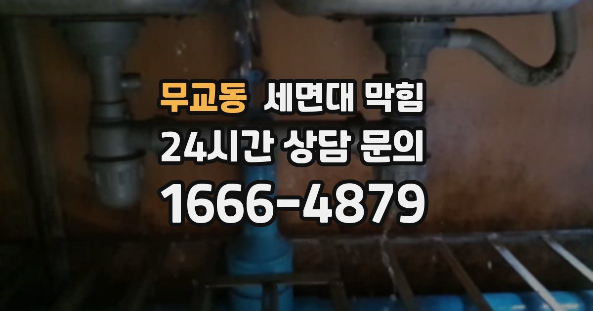 무교동 세면대 막힘