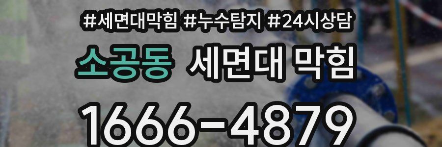 소공동 세면대 막힘