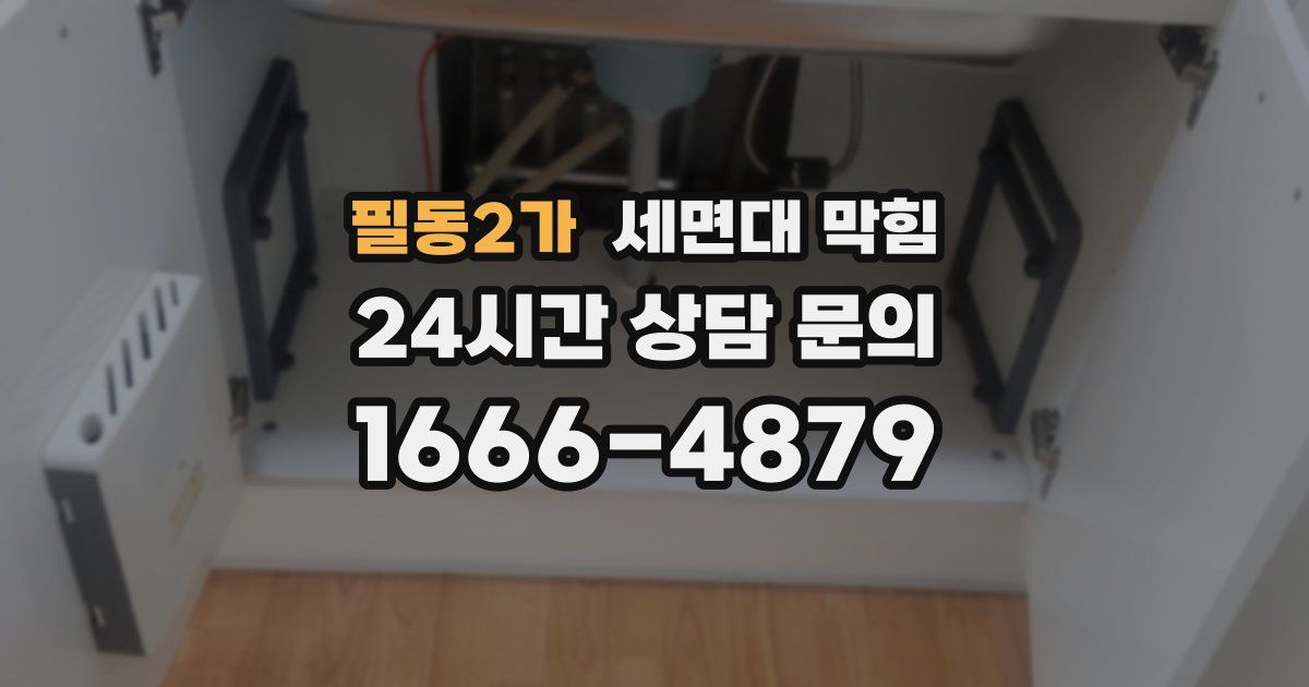 필동2가 세면대 막힘