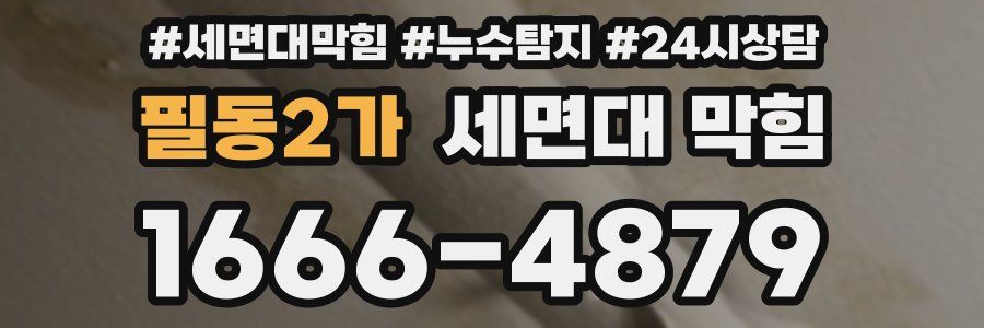 필동2가 세면대 막힘