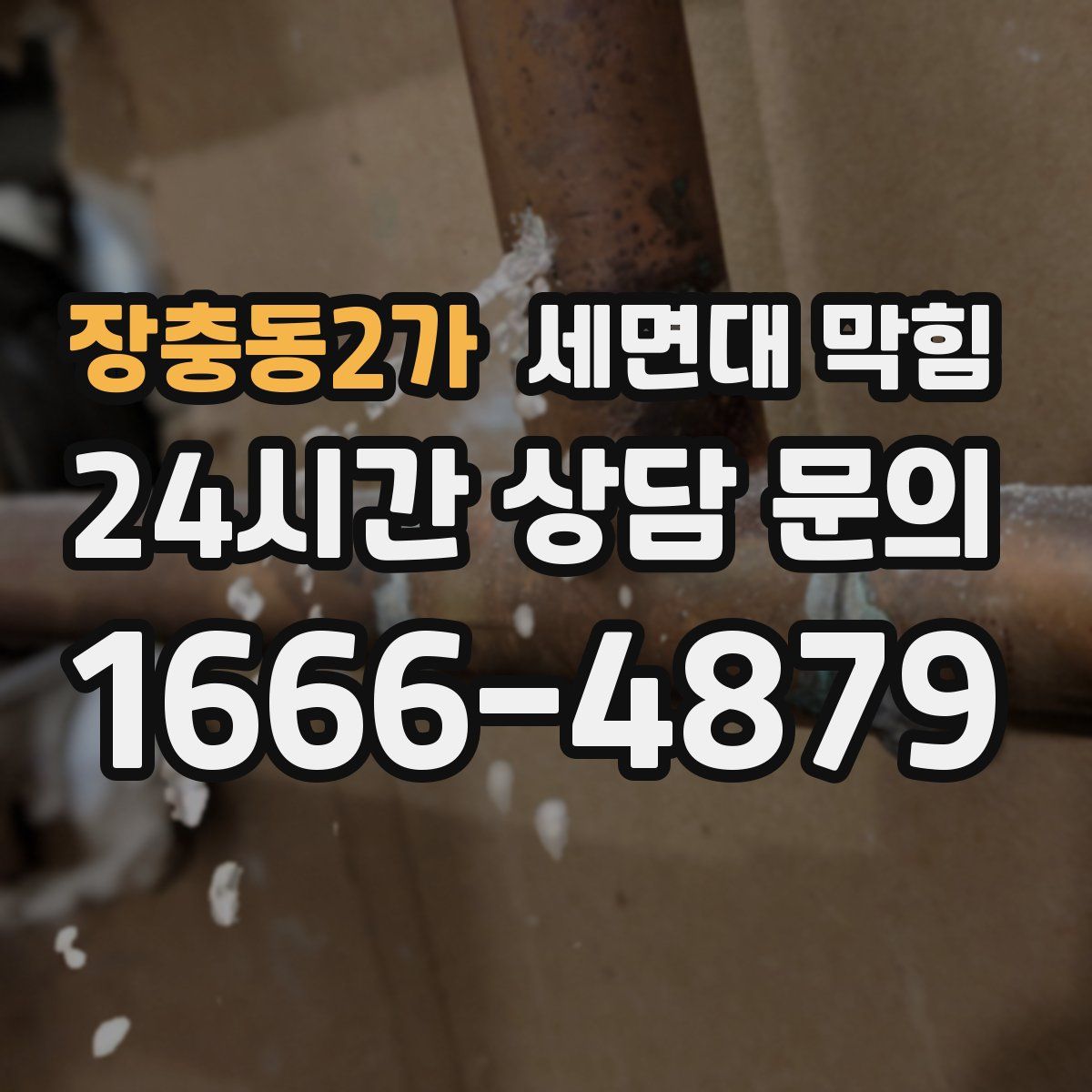 장충동2가 세면대 막힘