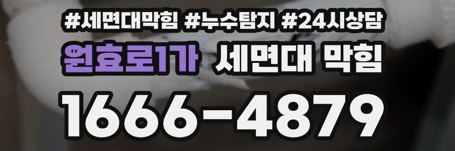 원효로1가 세면대 막힘