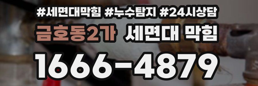 금호동2가 세면대 막힘