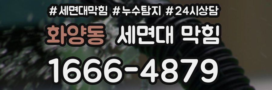 화양동 세면대 막힘