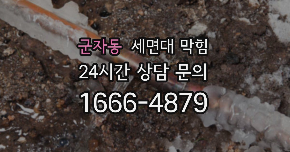 군자동 세면대 막힘