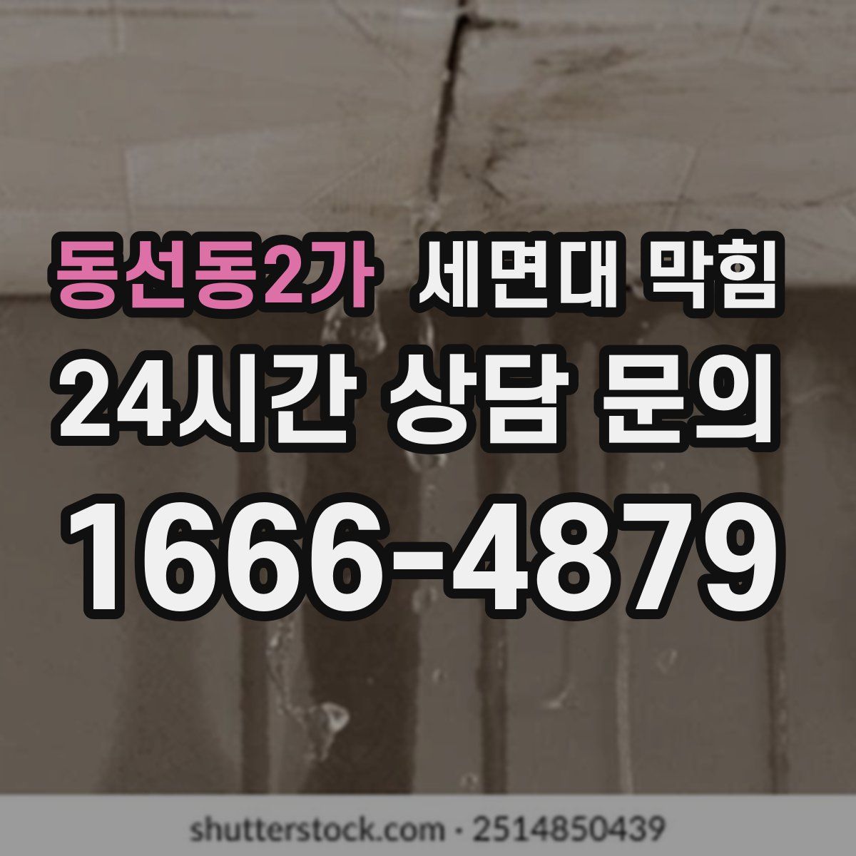 동선동2가 세면대 막힘