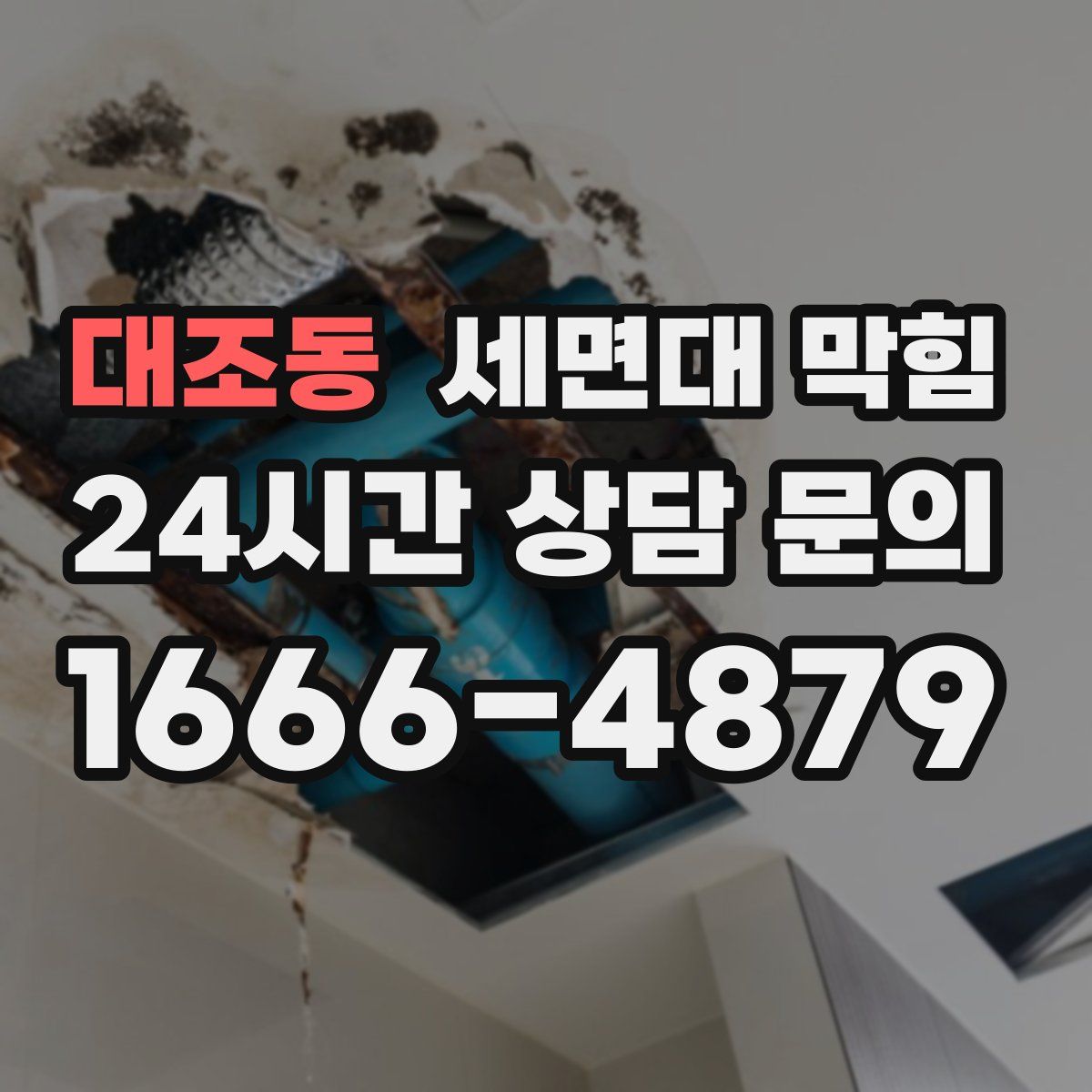 대조동 세면대 막힘