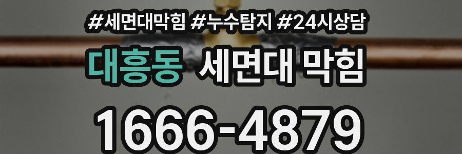 대흥동 세면대 막힘