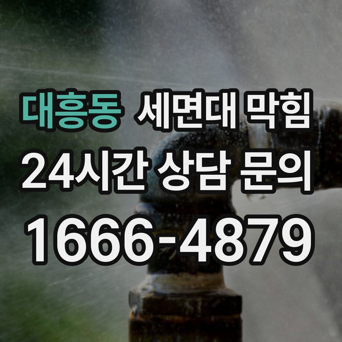 대흥동 세면대 막힘