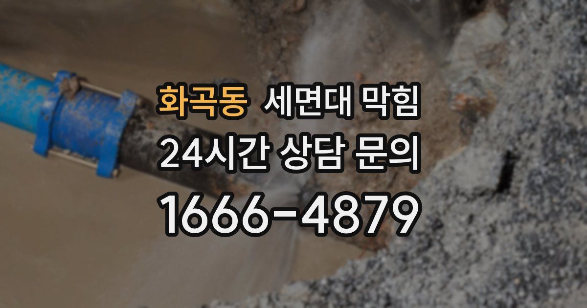 화곡동 세면대 막힘