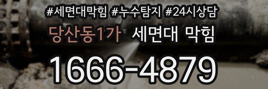당산동1가 세면대 막힘