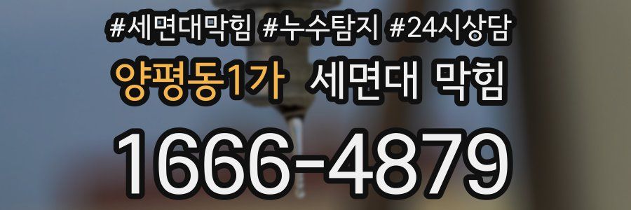 양평동1가 세면대 막힘