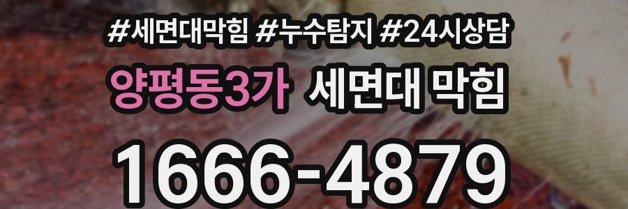 양평동3가 세면대 막힘