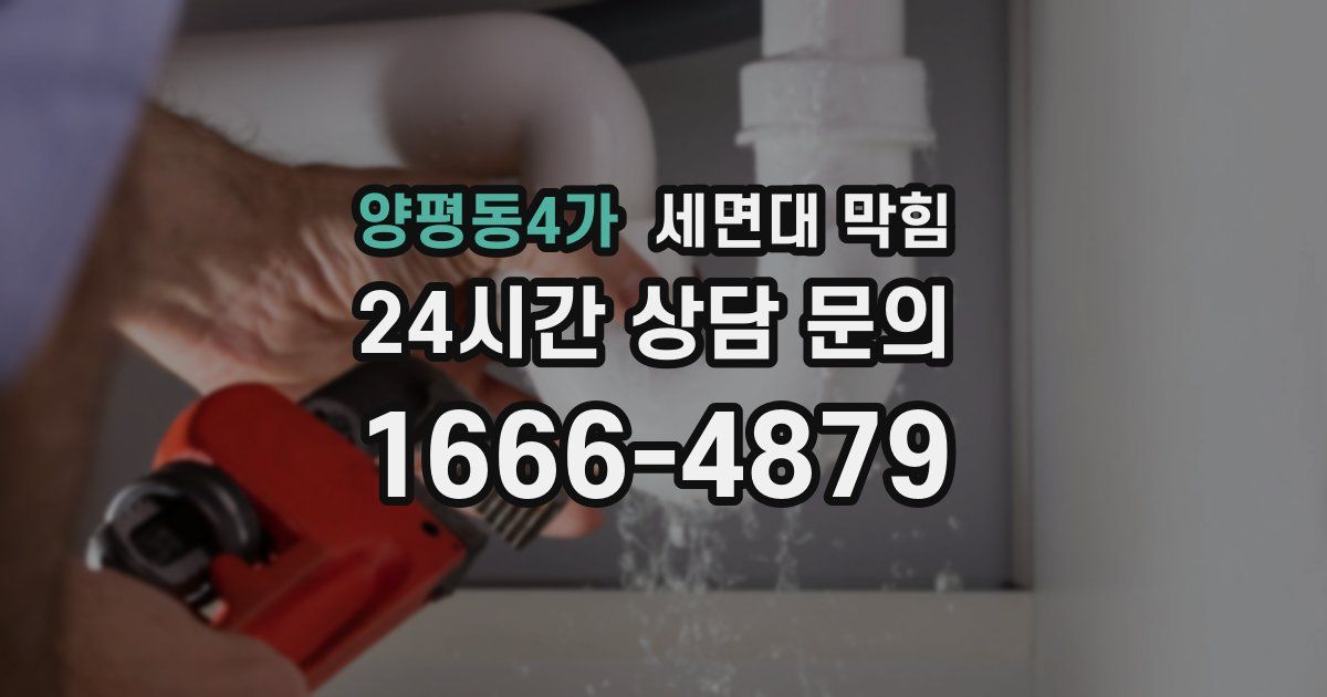 양평동4가 세면대 막힘