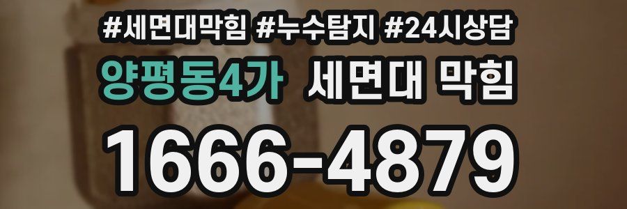 양평동4가 세면대 막힘