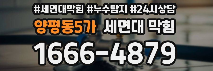 양평동5가 세면대 막힘