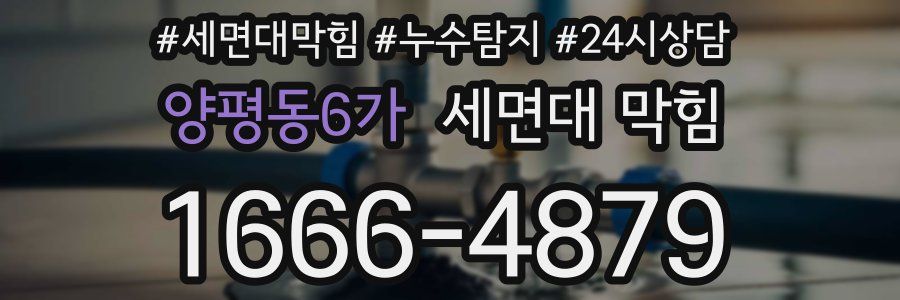 양평동6가 세면대 막힘