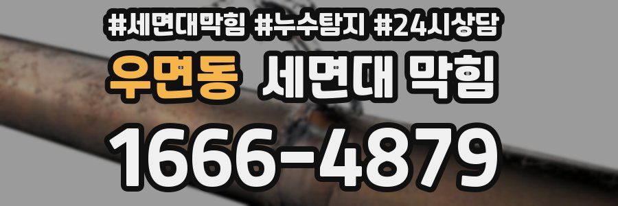 우면동 세면대 막힘