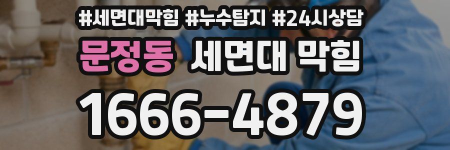 문정동 세면대 막힘