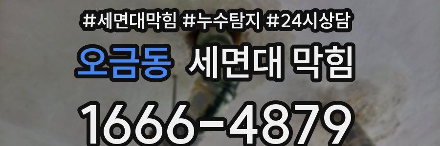 오금동 세면대 막힘