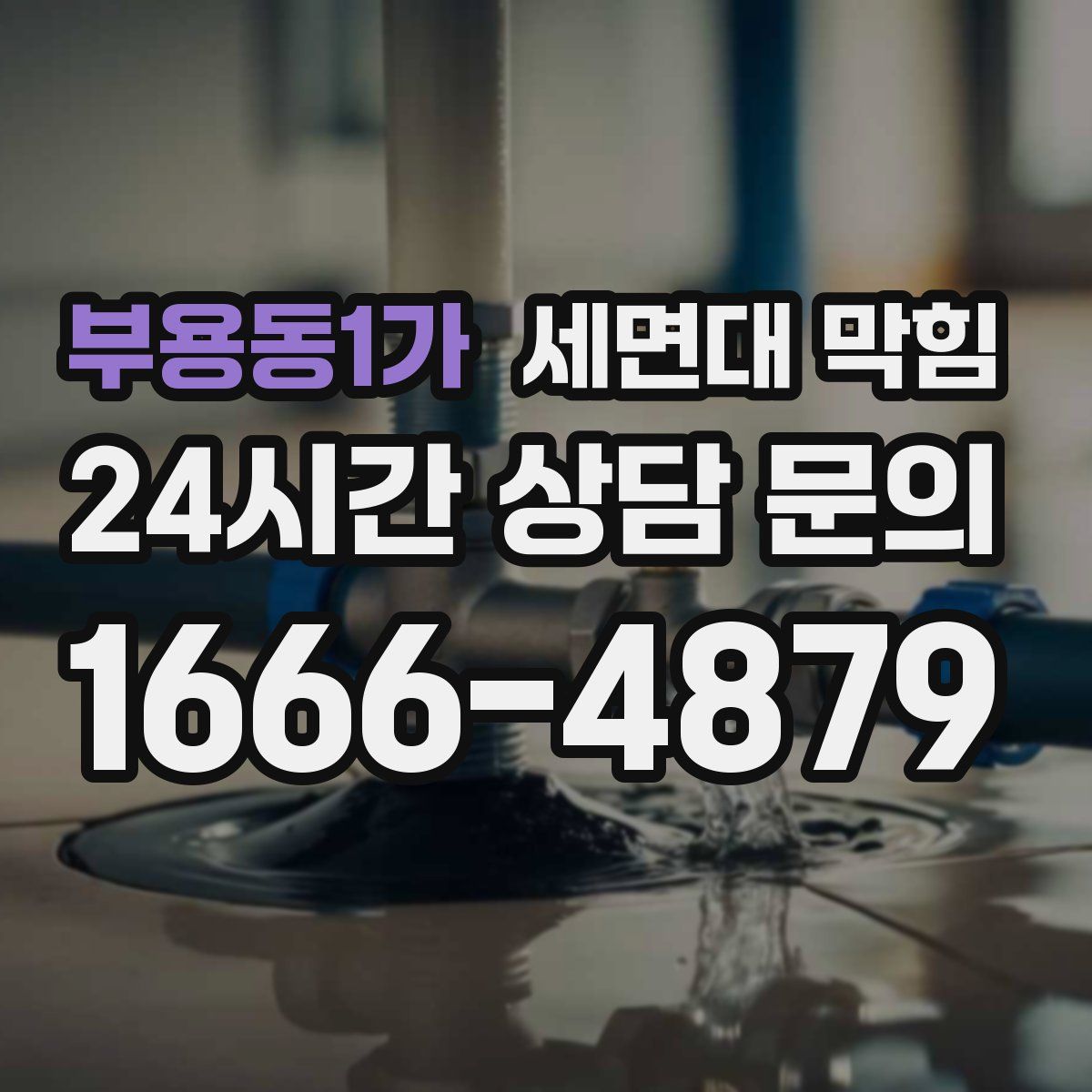 부용동1가 세면대 막힘