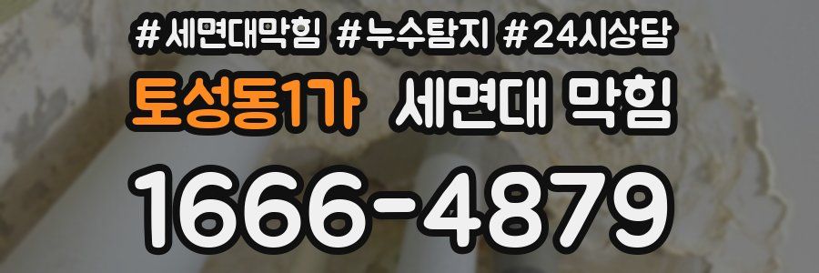 토성동1가 세면대 막힘