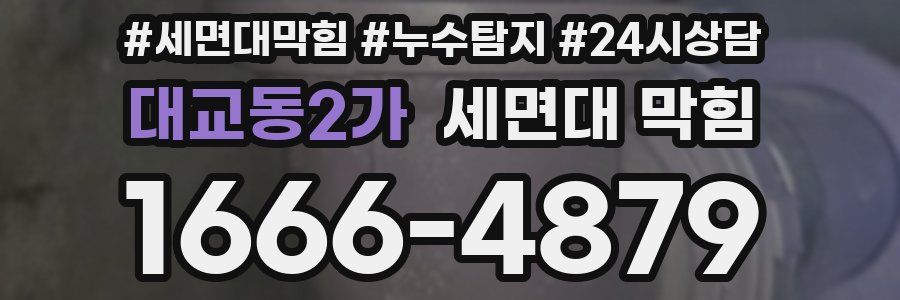 대교동2가 세면대 막힘